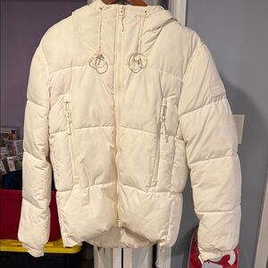 Zara Cream Quilted Jacket